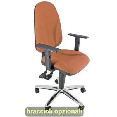 Sedia operativa girevole Unisit Team TMSYC rivestimento Eco