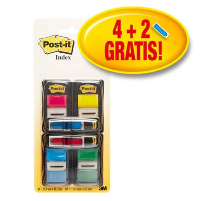 Segnapagina Post-it® 680 + Post-it® Mini 684 Freccia - PROMO PACK 4+2 - 680-P6