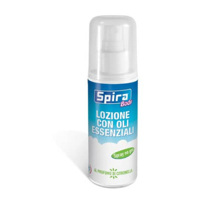 Lozione corpo spray antizanzare Spira Body 100 ml a base di oli essenziali - no gas - 47932