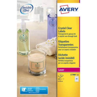 Etichette trasparenti lucide poliestere QuickPEEL™