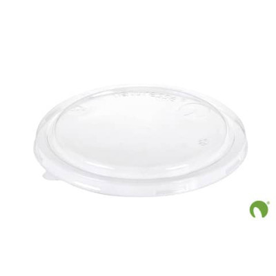 Coperchio Bio in PLA Scatolificio del Garda Nature Works  Ø190 mm trasparente per per contenitore S120 - conf. 50 pz 17592
