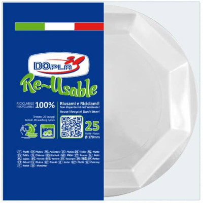 Piatti in polistirene Dopla Re-Usable
