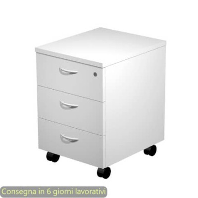 Cassettiera a tre cassetti smontata Presto
