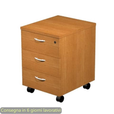 Cassettiera a tre cassetti smontata Presto