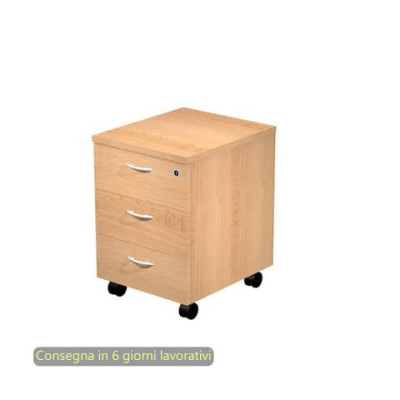 Cassettiera a tre cassetti smontata Presto
