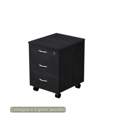 Cassettiera a tre cassetti smontata Presto
