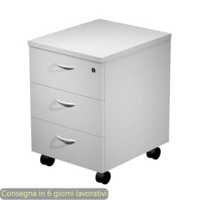 Cassettiera a tre cassetti smontata Presto