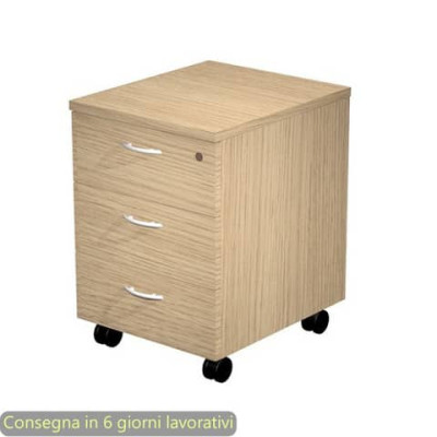 Cassettiera a tre cassetti smontata Presto