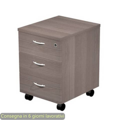 Cassettiera a tre cassetti smontata Presto