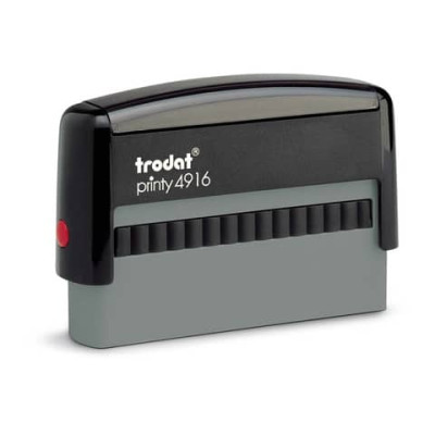 Printy 4916 - Timbro di testo PERSONALIZZATO fino a 3 righe dimensione max personalizzazione 70x10 mm - 11666