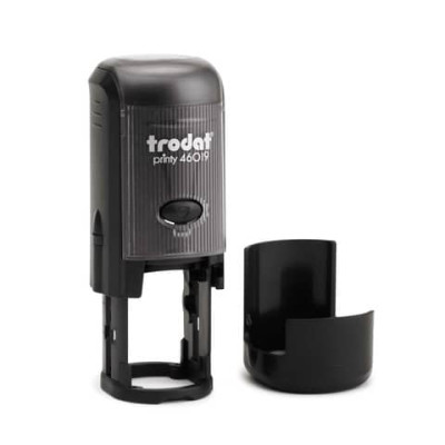 Printy 46019 - Timbro di testo PERSONALIZZATO fino a 4 righe dimensione max personalizzazione Ø19 mm -14084
