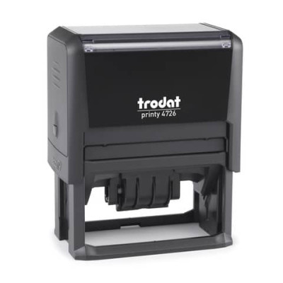 Printy 4726 - Datario con testo PERSONALIZZATO fino a 3+3 righe dimens. max personalizzazione 75x38 mm - 181807