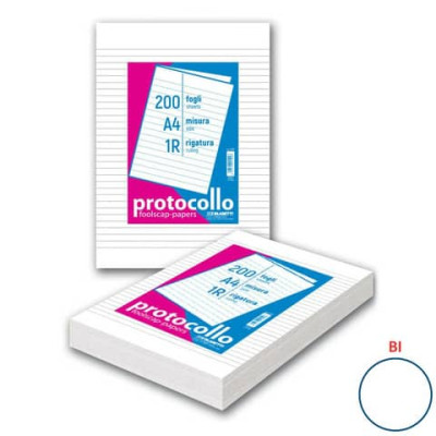 Fogli protocollo A4 60 gr