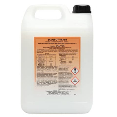 ECOSPOT® WASH detersivo liquido per bucato a mano e lavatrice FIORITO DLLF/LC Ecochem 5 L - 113025FL005A019