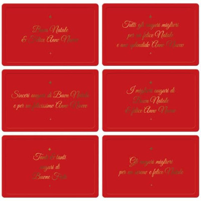 Biglietti Natalizi in vassoio - 9x14 cm