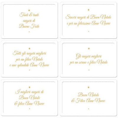 Biglietti Natalizi in vassoio - 9x14 cm