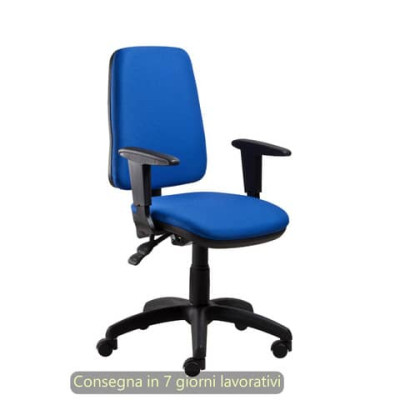 Poltrona operativa Ariel Back-system  braccioli regolabili
