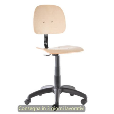 Sgabello tecnico Labor Wood