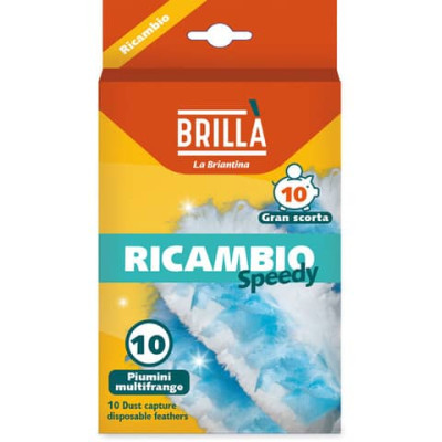 Ricarica piumini catturapolvere Speedy Brillà in conf. da 10 pezzi RIC02523A