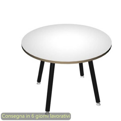 Tavolo riunione rotondo Skinny Metal