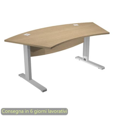 Scrivania Flex Direction 190x96xH.73 cm rovere