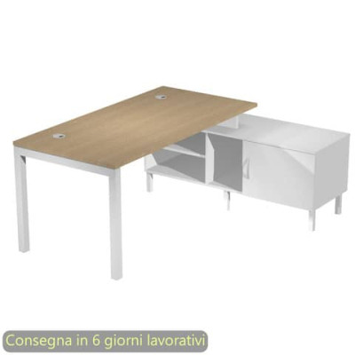 Scrivania Bridge 160x80xH.72,5 cm gambe