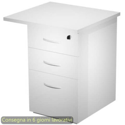 Cassettiera alta per scrivanie 2 cassetti + 1 classificatore 65x60xH.73