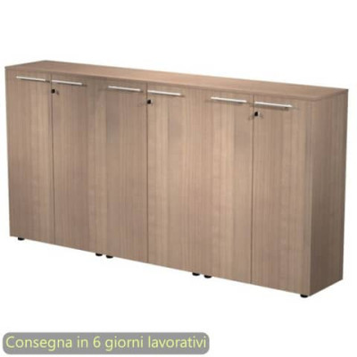 Composizione tre armadi medi con ante 242,8x43xH.119,8 cm Flora