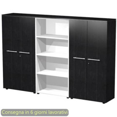 Composizione tre armadi medi con 2 coppie ante 162,8x43xH.158,2 cm Flora