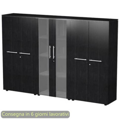 Composizione 3 armadi medi con ante 162,8x43xH.158,2 cm Flora