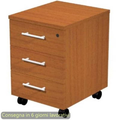 Cassettiera a tre cassetti smontata Presto