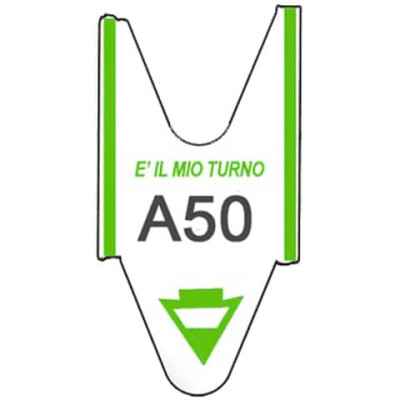 Rotolo tagliandi per eliminacode f.to lettera + 2 cifre