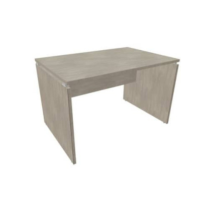 Scrivania Practika P4 fianchi a pannello in melaminico in tinta 120x80xH.75 cm