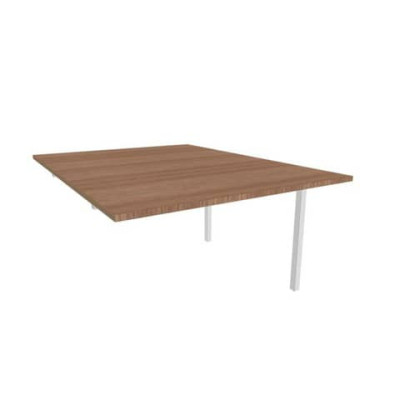 Postazione aggiuntiva doppia gambe a ponte in acciaio argento 120x160xH.75 cm