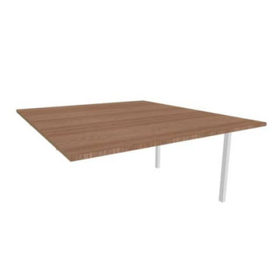 Postazione aggiuntiva doppia gambe a ponte in acciaio argento 140x160xH.75 cm