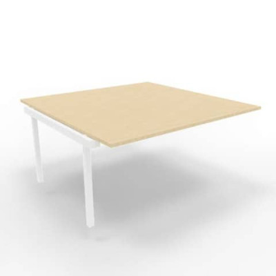 Postazione aggiuntiva doppia gambe a ponte in acciaio bianco 160x160xH.75 cm