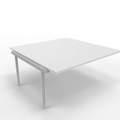 Postazione aggiuntiva doppia gambe a ponte in acciaio argento 160x160xH.75 cm