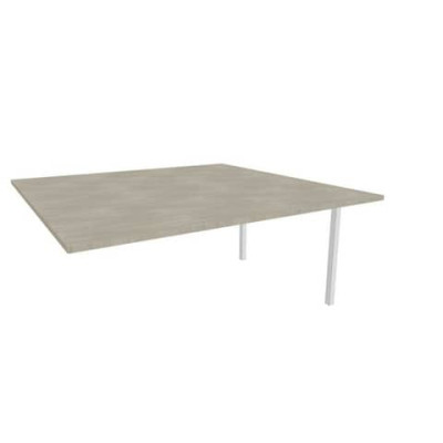 Postazione aggiuntiva doppia gambe a ponte in acciaio argento 160x160xH.75 cm