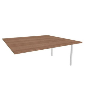 Postazione aggiuntiva doppia gambe a ponte in acciaio argento 160x160xH.75 cm