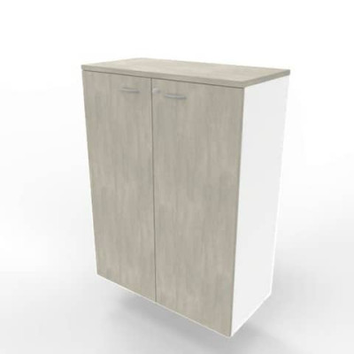 Armadio maxi con ante battenti scocca bianca 90x45xH.123,2 cm