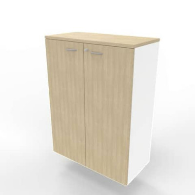 Armadio maxi con ante battenti scocca bianca 90x45xH.123,2 cm