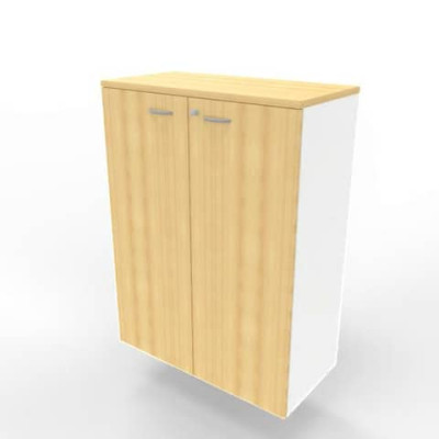Armadio maxi con ante battenti scocca bianca 90x45xH.123,2 cm