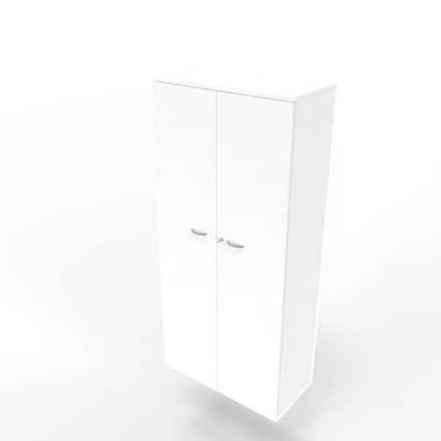 Armadio super con ante battenti in melaminico scocca bianca 90x45xH.200 cm