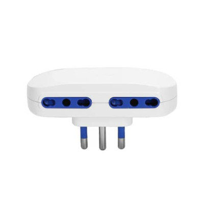 Adattatore a 4 vie P17/11 - 16A Aigostar bianco 284718