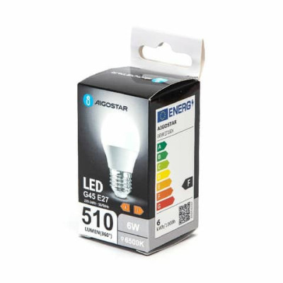 Lampadina LED G45 E27 6W - 510 lumen