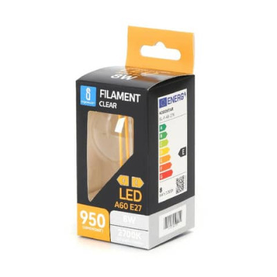 Lampadina a filamento LED luce calda 4W