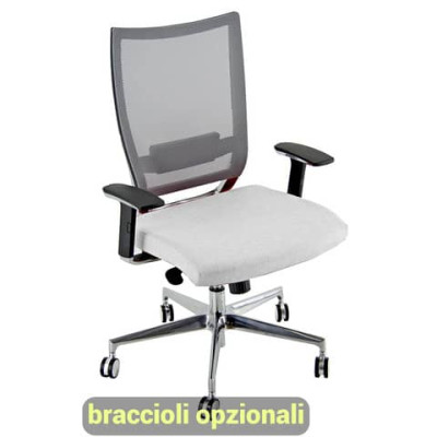 Sedia semidirezionale girevole Concept COT - rivestimento similpelle