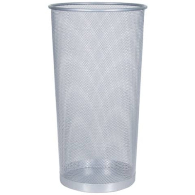 Portaombrelli in metallo Q-Connect 22.6 l h 50 cm x diametro 27,5 cm argento KF00828