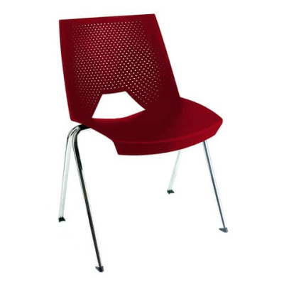Sedia visitatore a 4 gambe Strike SKB schienale a rete - PPL