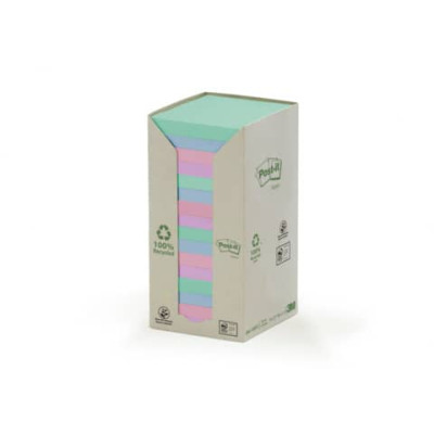 Foglietti Post-it® in carta riciclata colori pastello